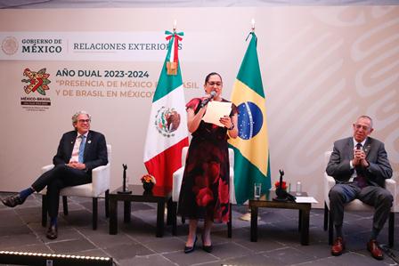 Conmemora SRE con exposición 190 aniversario de relaciones diplomáticas entre México y Brasil