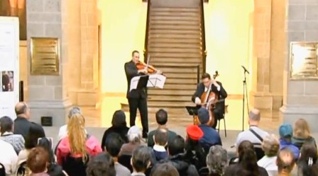 Ofrecen Jorge Delezé y Adolfo Ramos música de viola y violonchelo en la Antigua Casona de Xicoténcatl