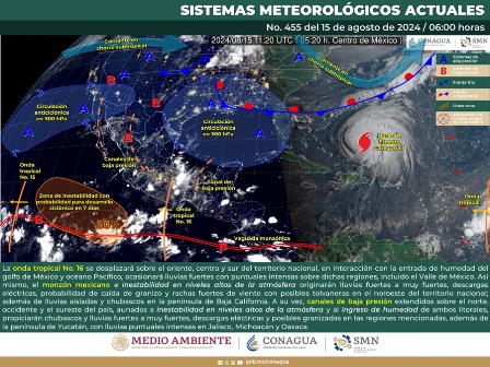 Pronostican lluvias de ligeras a moderadas en gran parte de Oaxaca