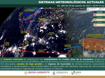 Emiten recomendaciones por lluvias en diferentes regiones de Oaxaca