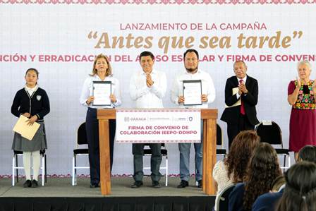 Gobierno de Oaxaca se une al combate del acoso escolar