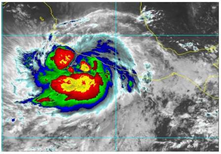 Huracán “John” categoría uno mantendrá lluvias constantes en territorio oaxaqueño