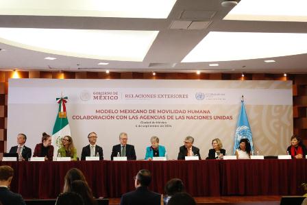 Firman SRE y ONU México proyectos para impulsar y fortalecer Modelo Mexicano de Movilidad Humana