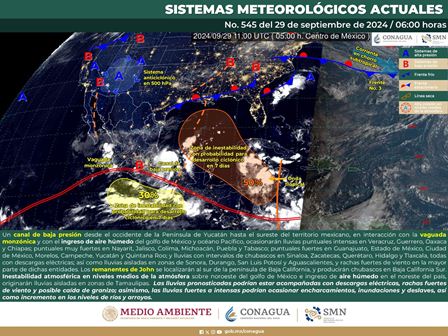 Pronostican lluvias de intensidad variable en Oaxaca