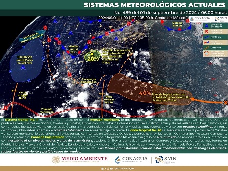 Continuarán las lluvias por la Onda Tropical número 20 en Oaxaca