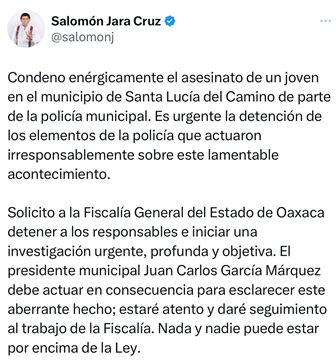 Detienen a policía municipal de Santa Lucía del Camino por homicidio de civil en operativo Alcoholímetro