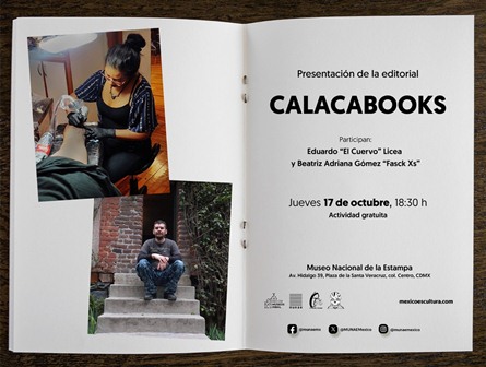 Participa editorial Calacabooks en actividades de la exposición “Del papel a la piel. Tatuaje y grabado”