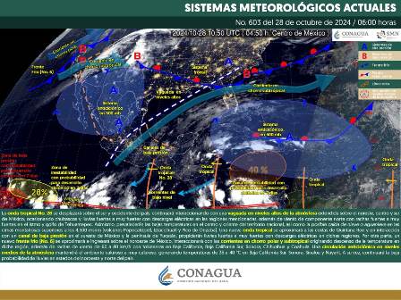 Se mantendrán las lluvias con chubascos en algunas regiones de Oaxaca