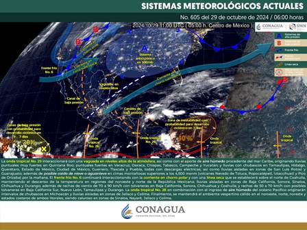 Ocasionaría Onda Tropical 29 lluvias en el territorio oaxaqueño