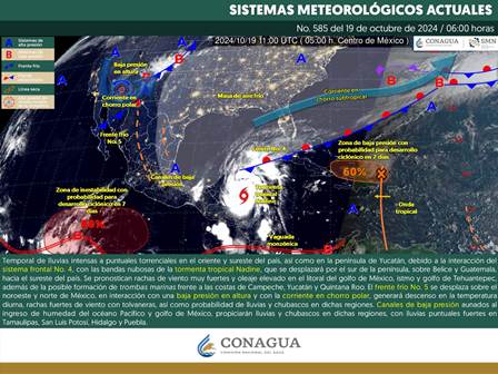 Prevén lluvias fuertes y localmente intensas en territorio oaxaqueño