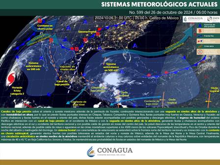 Prevén lluvias en zonas serranas de Oaxaca