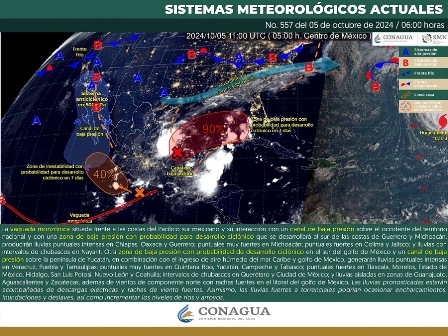 Por nubosidad y humedad, continuarán las lluvias en territorio oaxaqueño