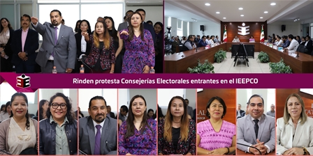 Rinden protesta consejerias electorales entrantes