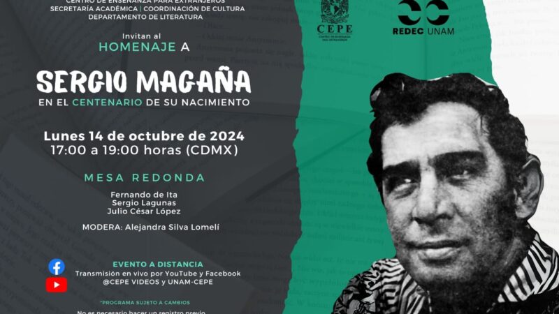 Rinde UNAM homenaje al dramaturgo Sergio Magaña; ex director de bellas artes de la Universidad Autónoma Benito Juárez de Oaxaca