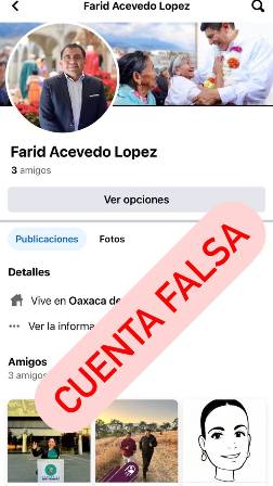 Cuentas falsas