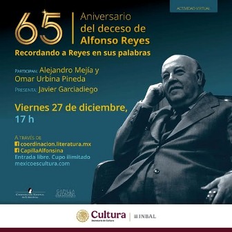 Rememoran legado literario y humanista de Alfonso Reyes con actividad virtual