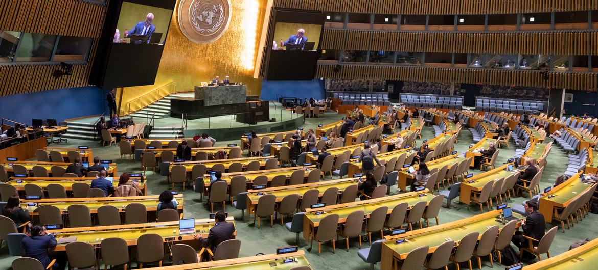 La Asamblea General de la ONU exige un alto el fuego inmediato en Gaza y que Israel respete el mandato de Agencia de las Naciones Unidas para los Refugiados Palestinos