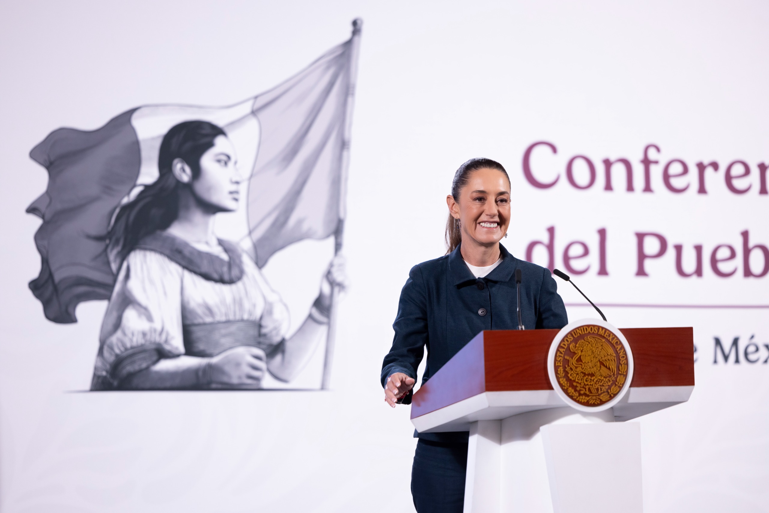 Mañanera del Pueblo Lunes 27 de enero de 2025 conferencia de prensa de la presidenta Claudia Sheinbaum Pardo. Versión estenográfica