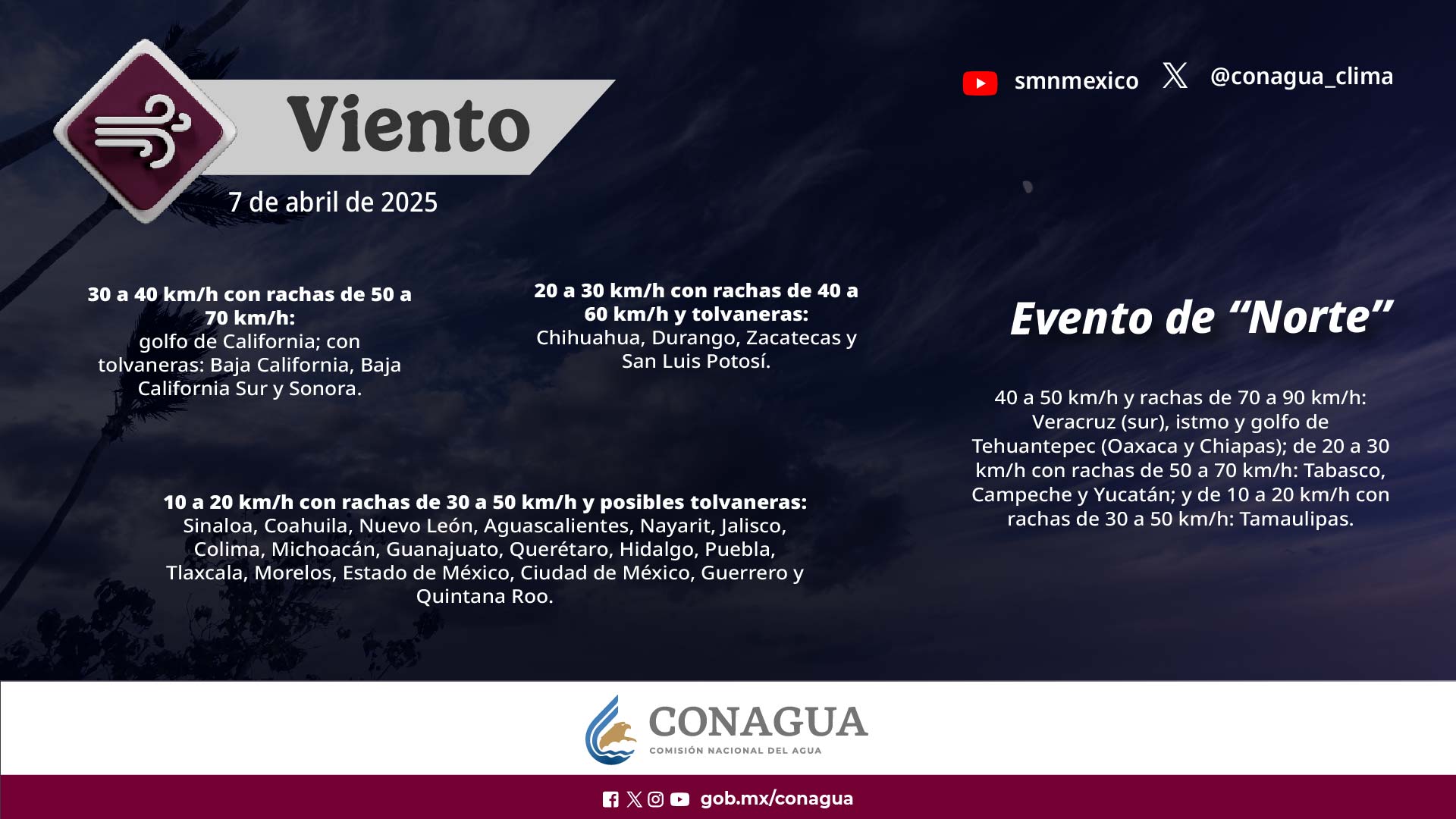 Ocasionaría Frente Frío 37 lluvias intensas en zonas de Chiapas, Tabasco, Campeche, Yucatán y Quintana Roo