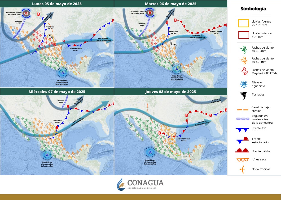 Se pronostican lluvias muy fuertes en Oaxaca y Chiapas