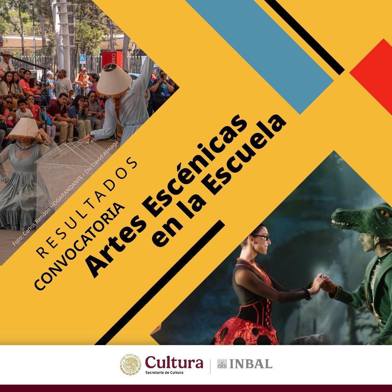 Resultados de la convocatoria Artes Escénicas en la Escuela, edición 2025