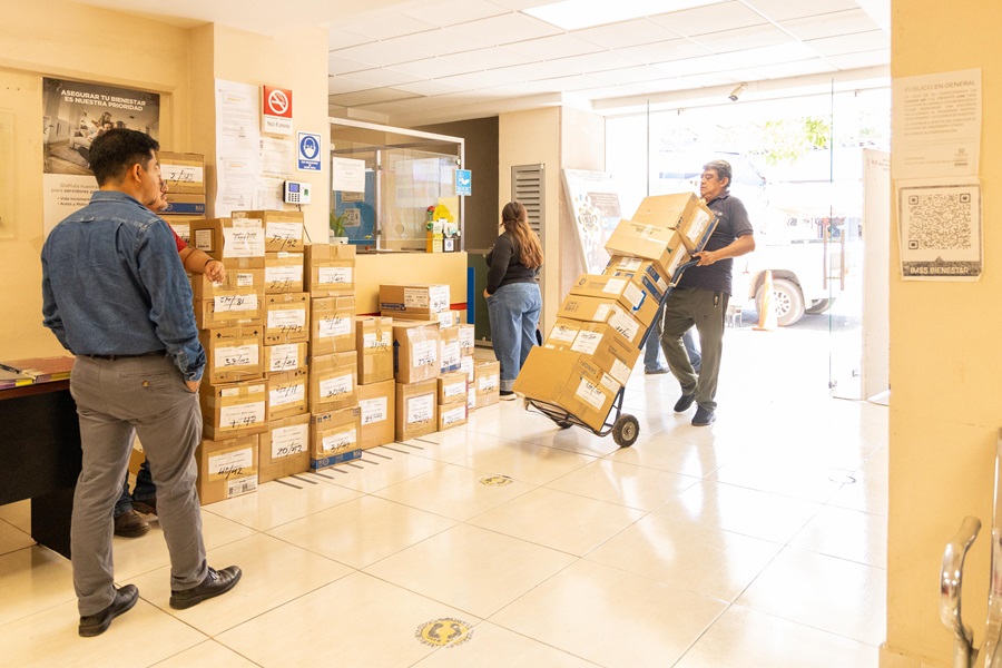 Avanza distribución de medicamentos en Oaxaca; Registra 85.5% de cobertura en tres días