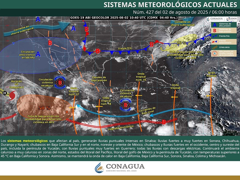 Continuarán lluvias de intensidad variable en mayor parte de Oaxaca