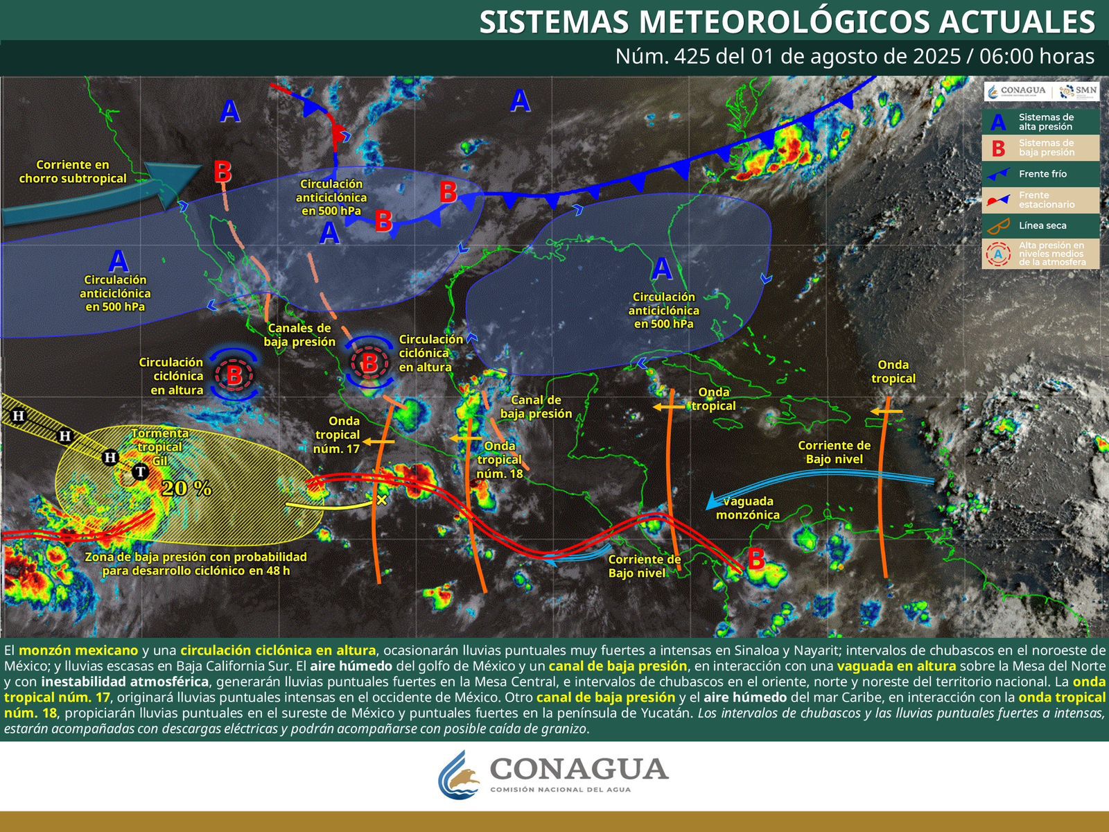 Se prevén tormentas eléctricas y rachas de viento en Oaxaca durante la tarde y noche