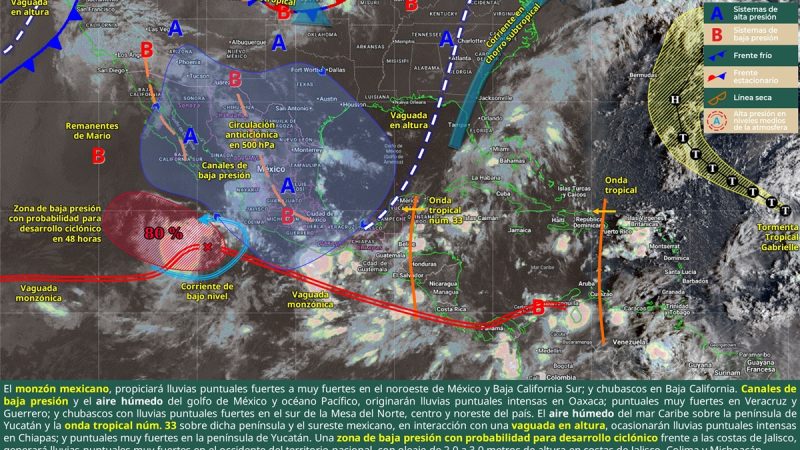 Tormentas y chubascos