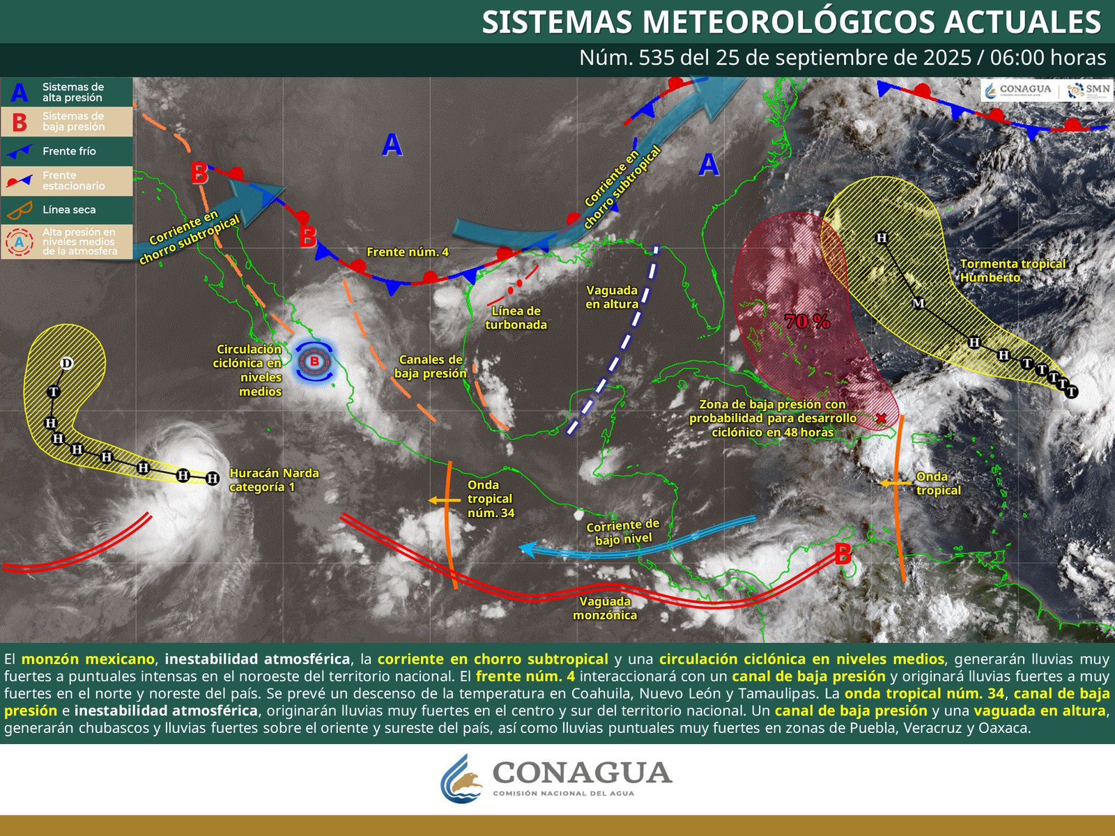 Continuarán lluvias y tormentas vespertinas en territorio oaxaqueño