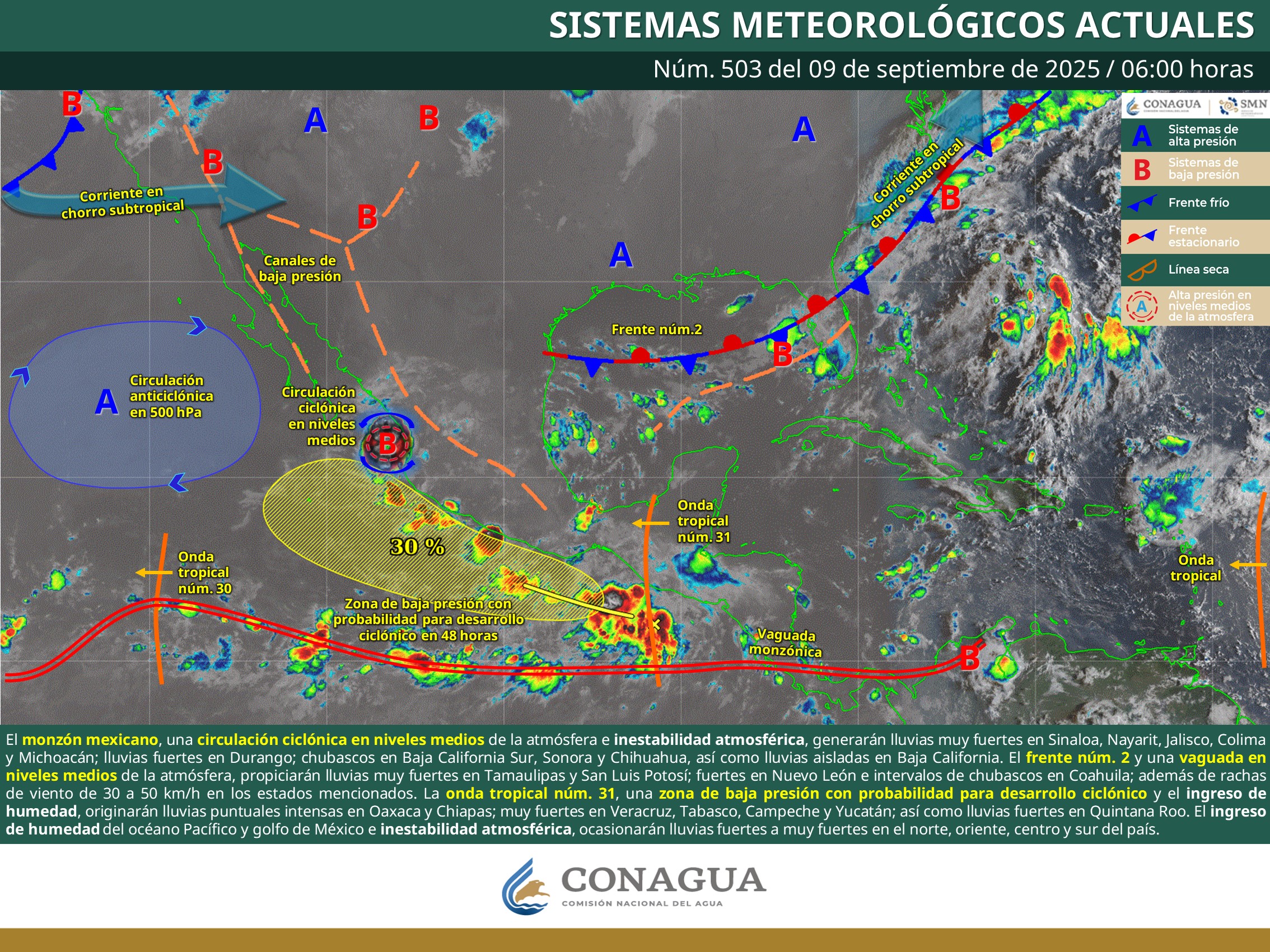 Emiten recomendaciones ante tormentas con rachas de viento y actividad eléctrica en gran parte de Oaxaca