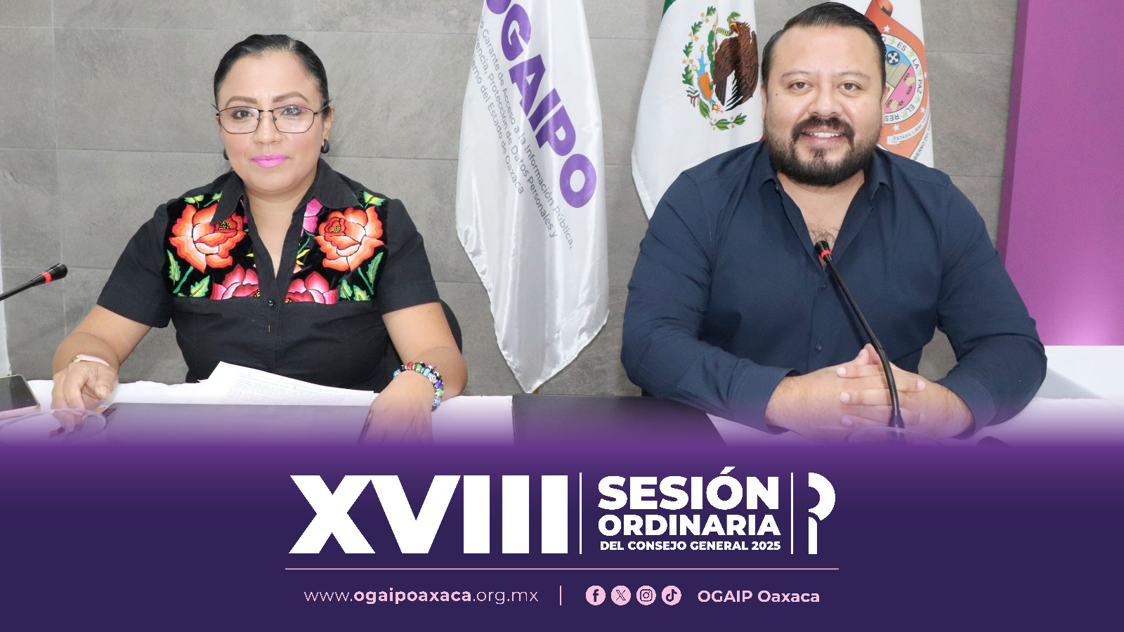 Impone el Órgano a la Información Pública de Oaxaca medidas de apremio, amonestaciones públicas e incumplimientos en sesión ordinaria