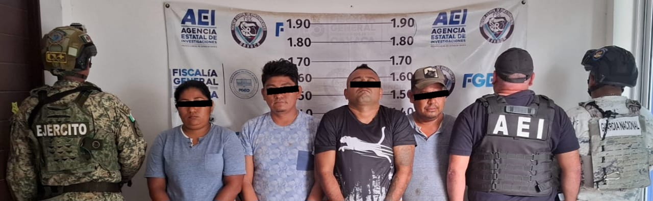 Detienen a cuatro personas con decenas de dosis de cristal en el Istmo de Tehuantepec