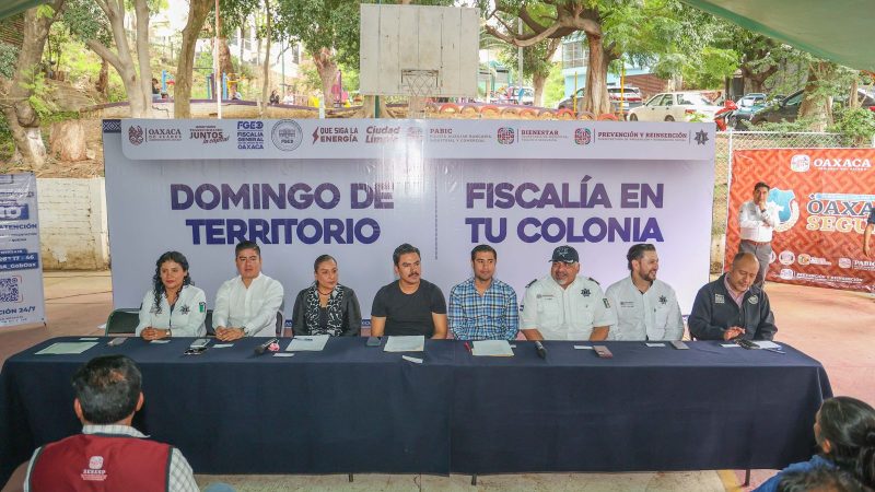 “Fiscalía en tu comunidad llega a tu colonia”