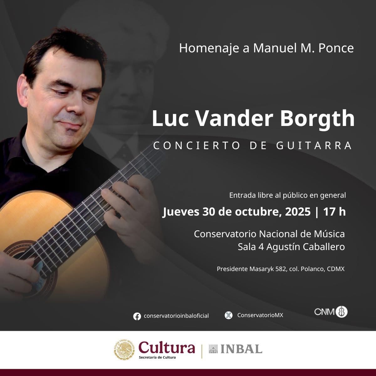 Presenta Conservatorio Nacional de Música concierto homenaje a Manuel M. Ponce