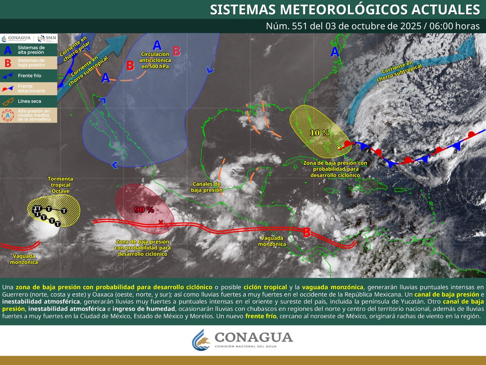 Se mantendrá el tiempo inestable en Oaxaca; Lluvias de intensidad variable: Protección Civil