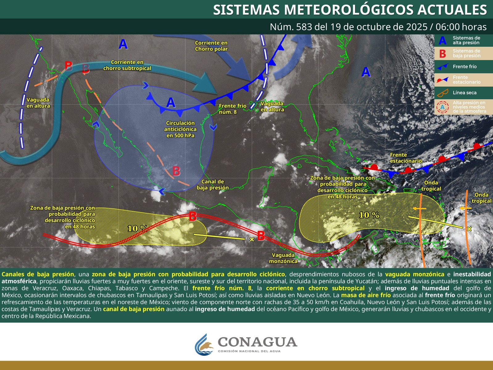 Prevén tormentas fuertes en algunas regiones de Oaxaca