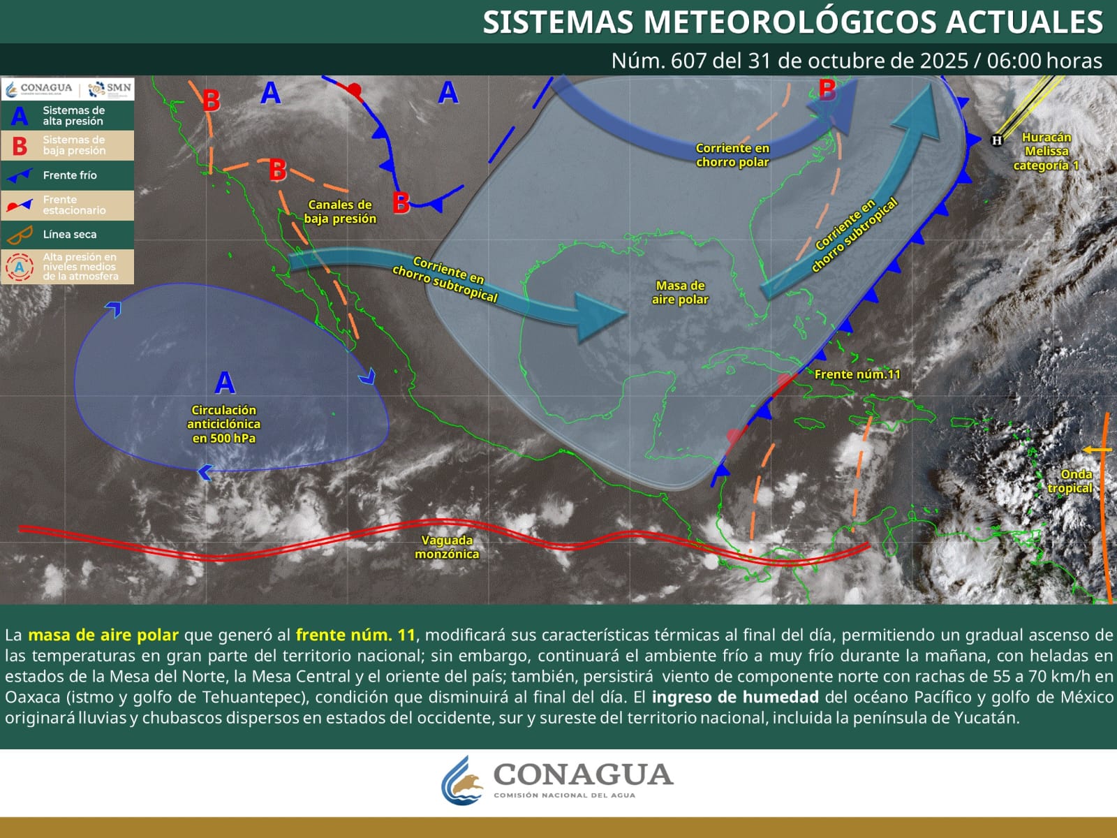 Se prevé ambiente frío en zonas altas de las serranías en Oaxaca