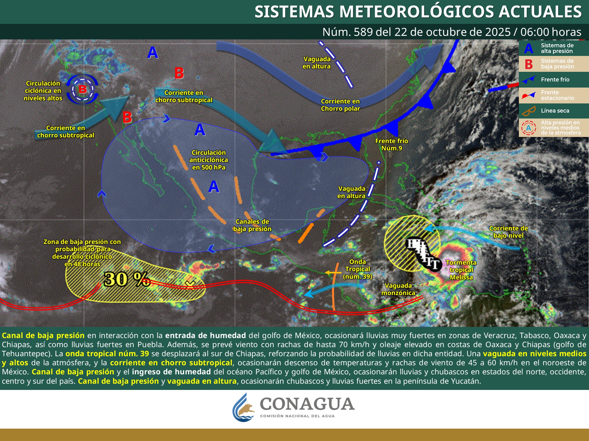 Pronostican tormentas durante la noche y nieblas y bajas temperaturas al amanecer en zonas serranas de Oaxaca
