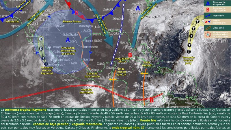 Lluvias ligeras a moderadas
