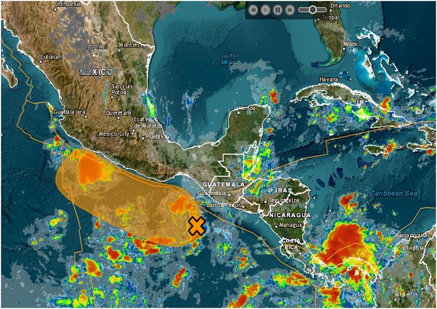 Mantiene Protección Civil monitoreo por posible formación de Ciclón Tropical en el Golfo de Tehuantepec