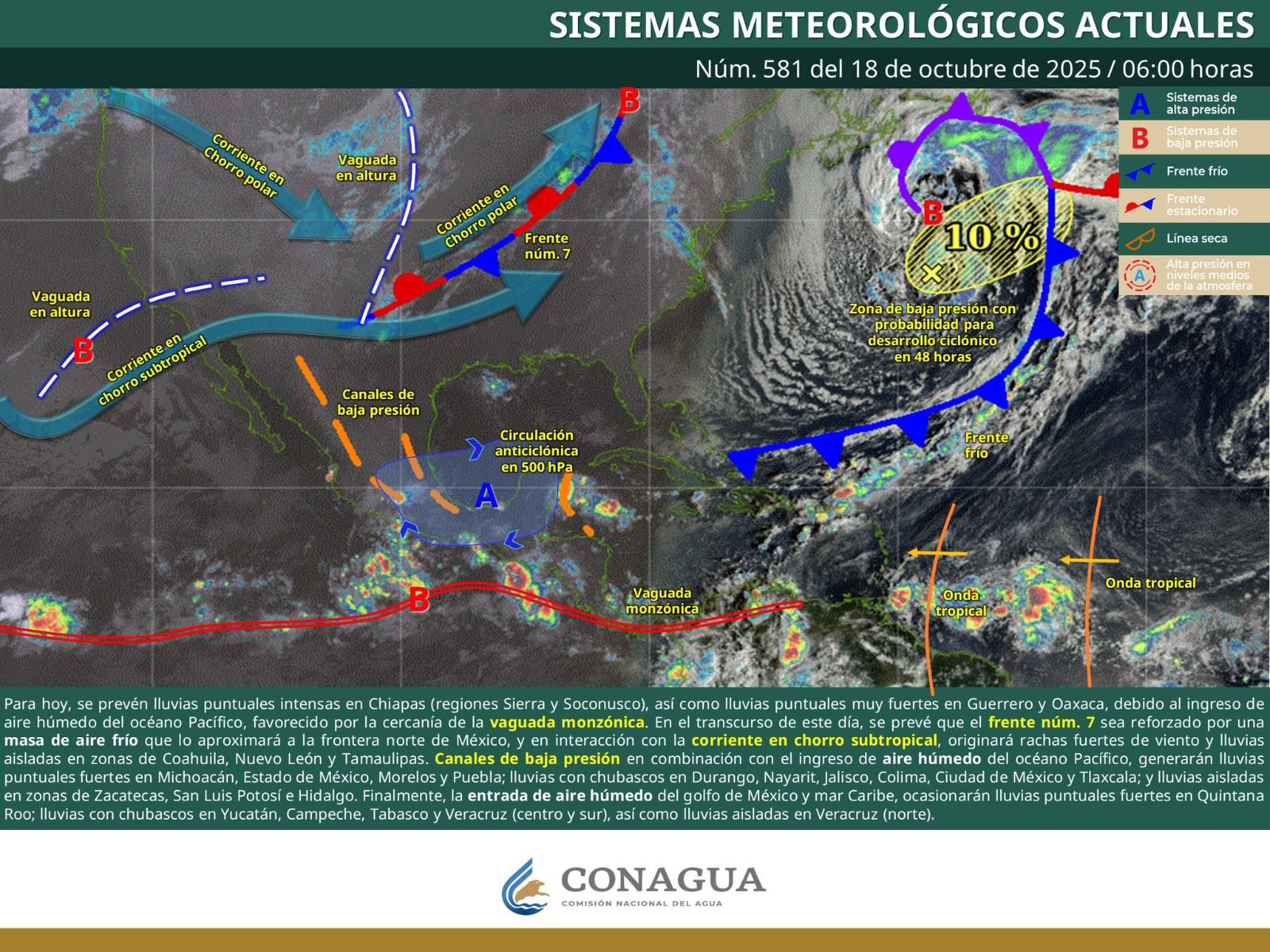 Continuarán las lluvias en la Costa, Istmo, Sierra Sur y Mixteca: Protección Civil
