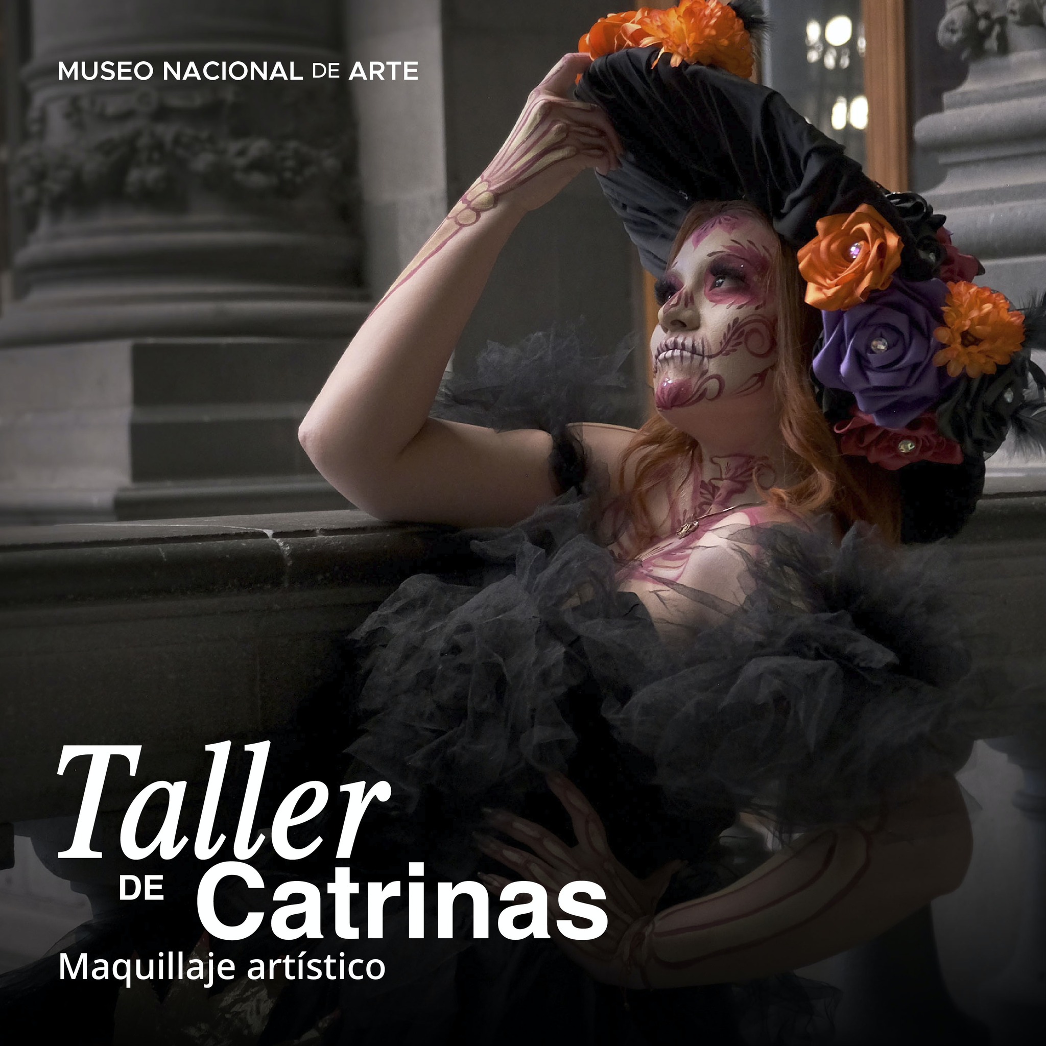 Imparte el Munal el taller arte en la piel, inspirado en la tradición de las catrinas