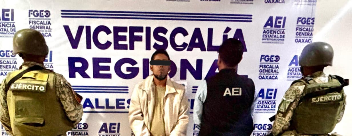 Ejecutan segunda orden de aprehensión por homicidio contra “El Balatas”, detenido en Operación Sable: Fiscalía de Oaxaca