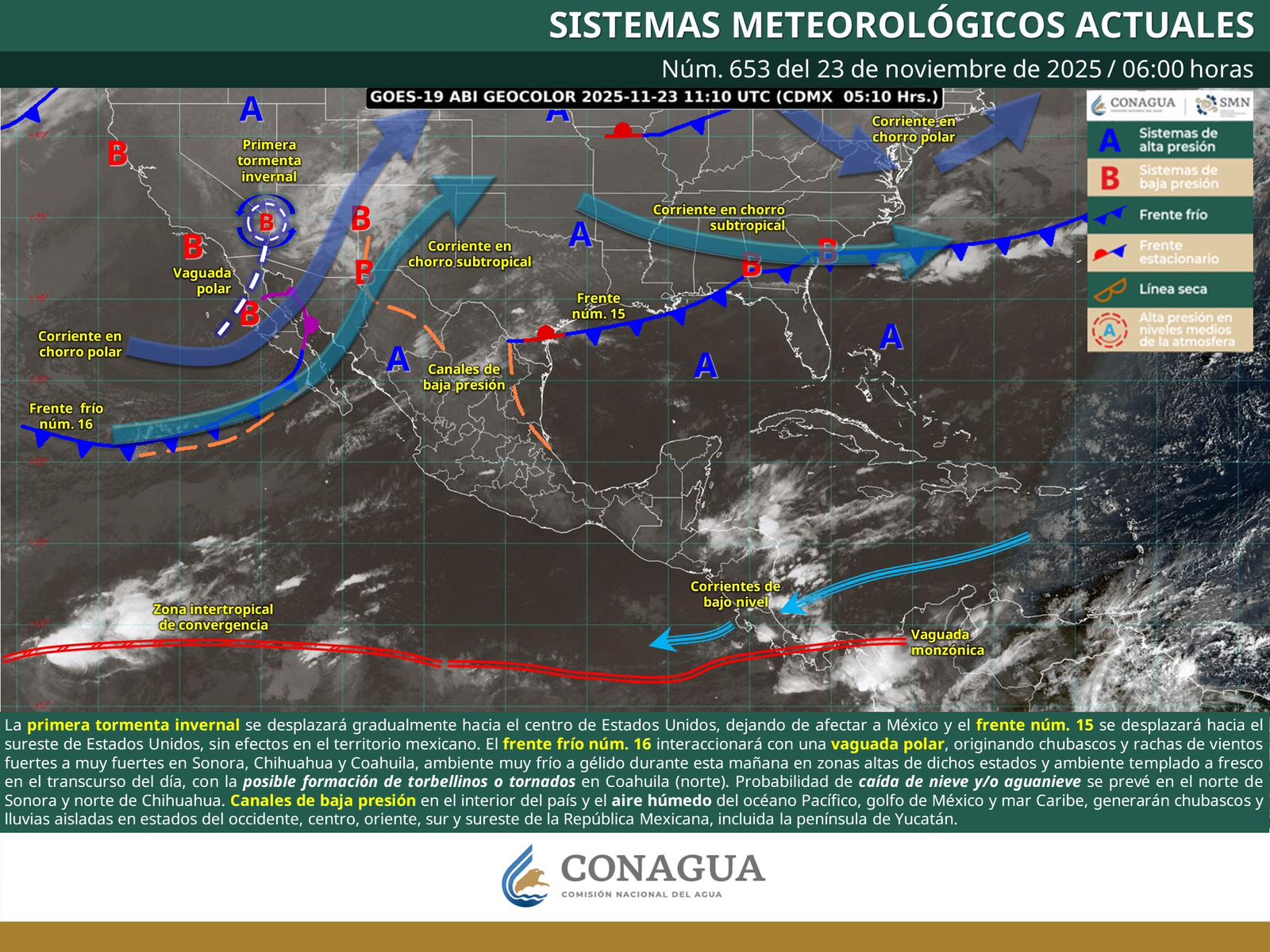 Persistirá ambiente estable en gran parte de Oaxaca; Se mantiene en vigilancia Frente Frío 16