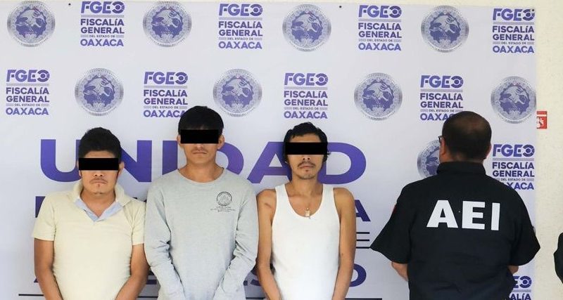 Detienen a tres masculinos