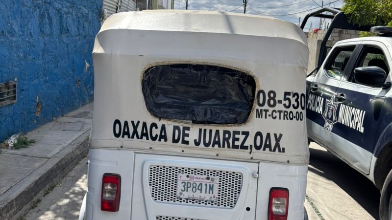 Asalto cometido en mototaxi