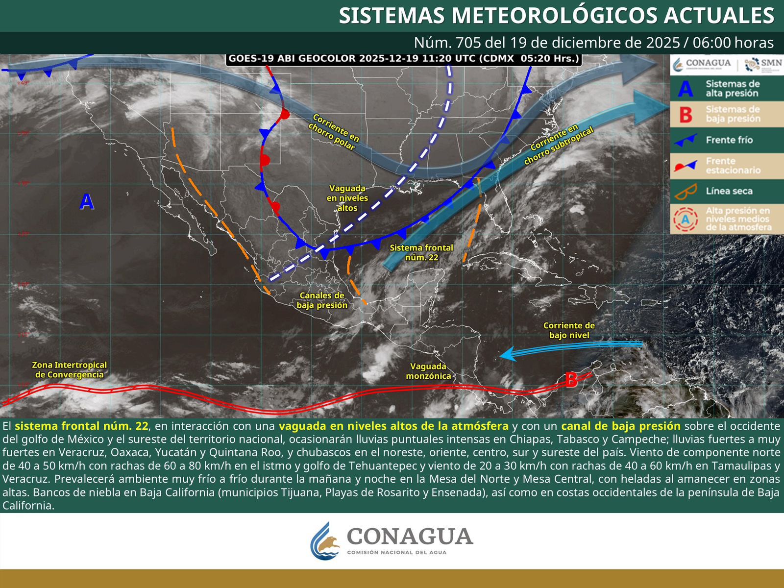 Prevén lluvias ligeras y sensación térmica baja en zonas montañosas de Oaxaca