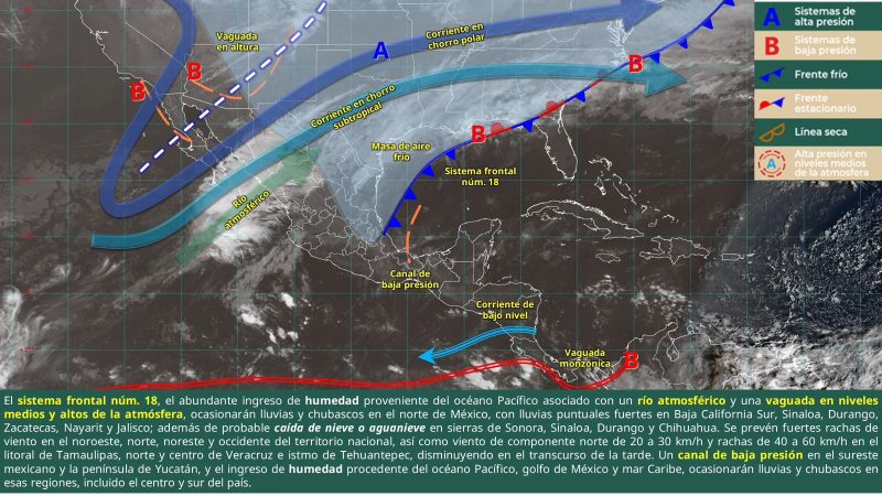 Lluvias con chubascos aislados