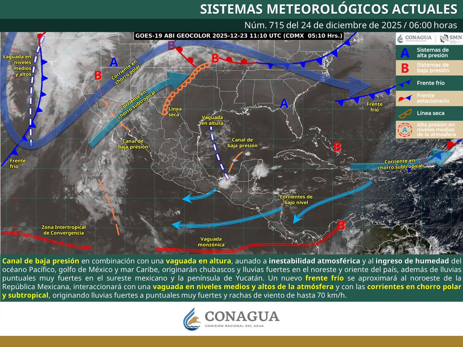 Pronostican lluvias fuertes y temperaturas frías en algunas regiones de Oaxaca
